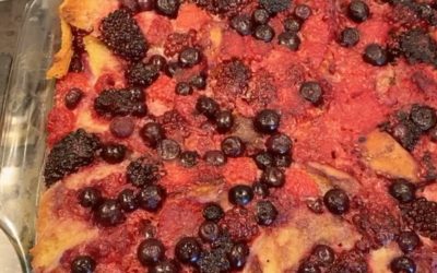 You’ll Go Wild For This Semolina Bread Pudding with a Warm Berry Sauce