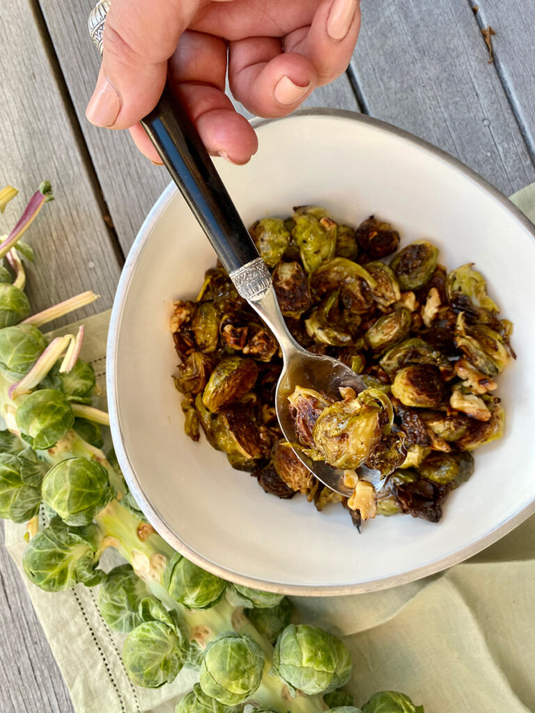 Pamela Morgan - Brusssels Sprouts with Maple Walnut Butter
