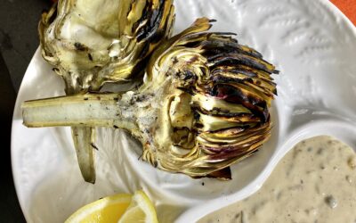 Grilled Artichokes with Remoulade